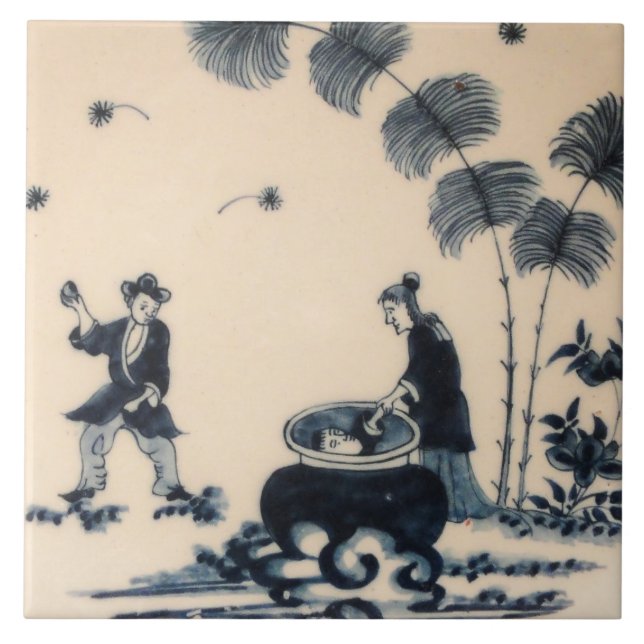 Repro Delft Azulejo Chinoiserie Witchcraft (Frente)