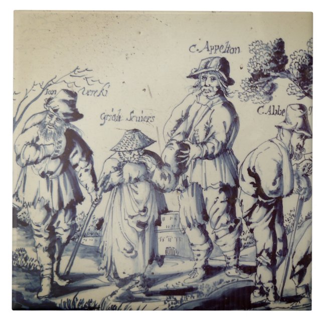 Repro Delft Azulejo Les Gueux Antique (Frente)