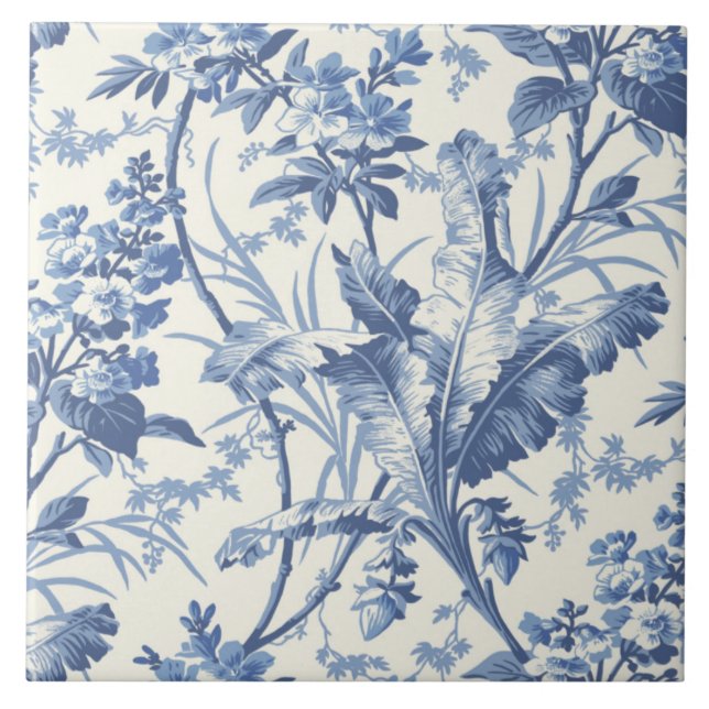Repro Floral Blue Delft Tradicional (Frente)