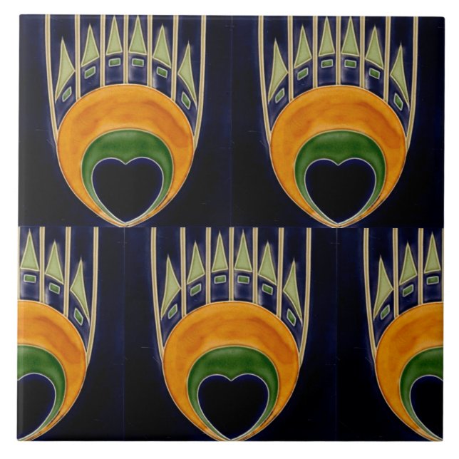 Repro German Art Nouveau Jugendstil Frieze Border (Frente)