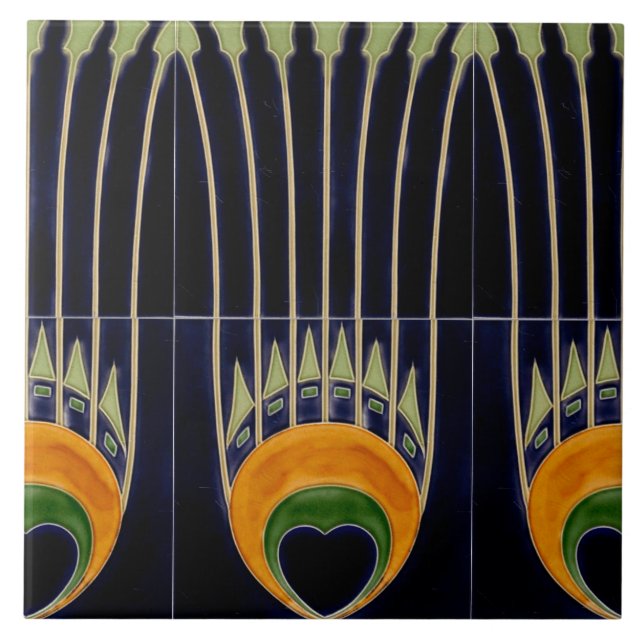 Repro German Art Nouveau Jugendstil Frieze Border (Frente)