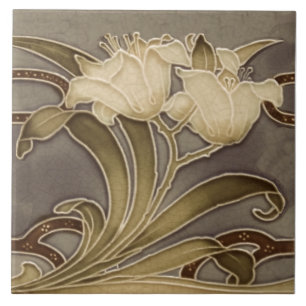 Repro Minton Art Nouveau Lillies (Neutrais) Fronte