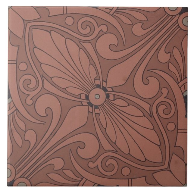 Repro Vintage - Antigamente Geométrico Terracotta  (Frente)