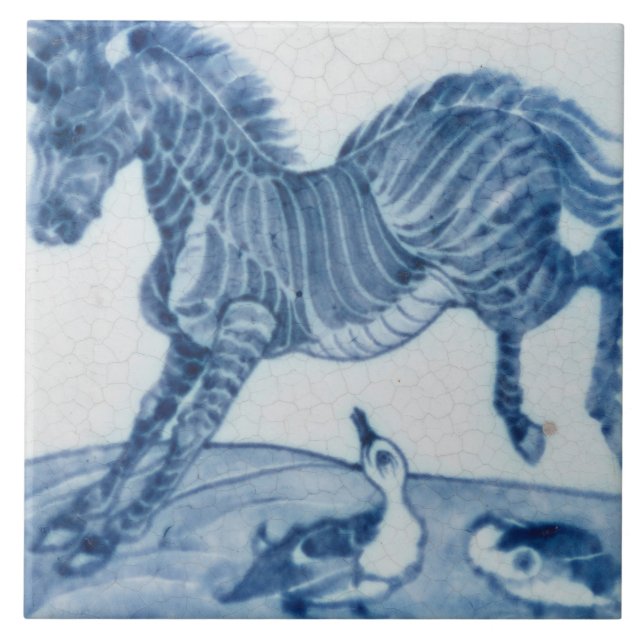 Repro Vintage Blue azulejos De Morgan (Frente)