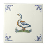 Repro Vintage - Ganso Pintado<br><div class="desc">Os azulejos de exclusão remontam ao século XVII, quando as importações de porcelana chinesa azul e branca chegaram aos Países Baixos. A popularidade desses itens foi uma influência excelente sobre os azulejos neerlandeses e a Delft tornou-se o centro de produção desses azulejos, geralmente (mas nem sempre) azuis e brancos.</div>