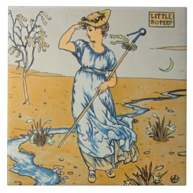 Repro Walter Crane Bo Peep Nursery Rhyme (Frente)