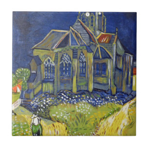 Reprodução da arte de Van Gogh, A Igreja em Auvers