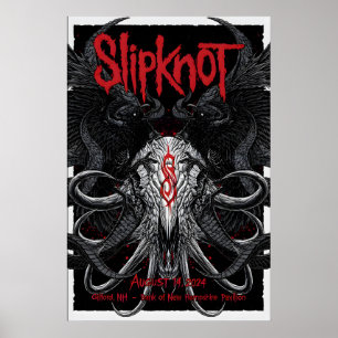 Reprodução de Poster de Show do Slipknot Arte Fina