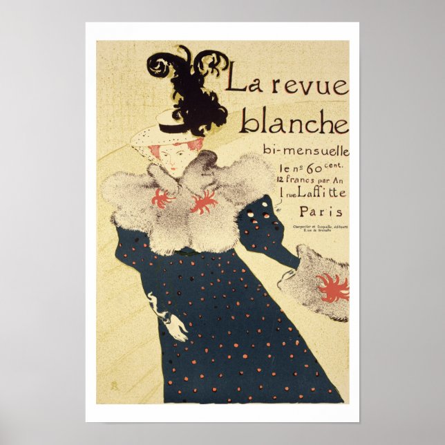 Reprodução de um anúncio de poster 'La Revue Bla' (Frente)