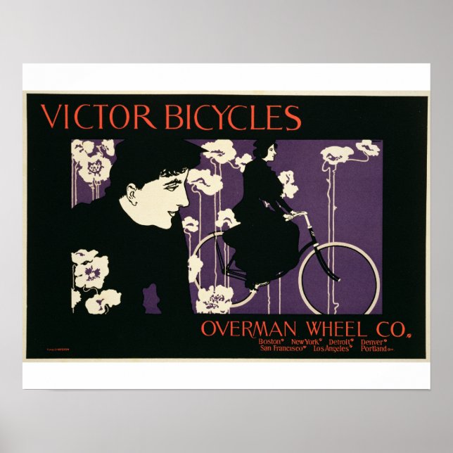 Reprodução de um poster publicitário "Victor Bicyc (Frente)