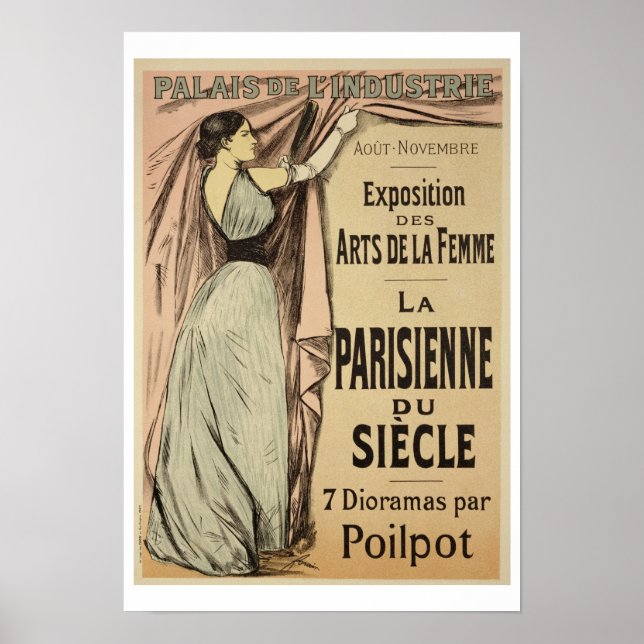 Reprodução de uma poster publicitária "La Parisien (Frente)