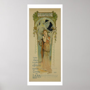 Reprodução de uma propaganda de poster a ópera