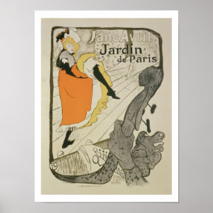 Reprodução de uma propaganda de poster 'Jane Avr