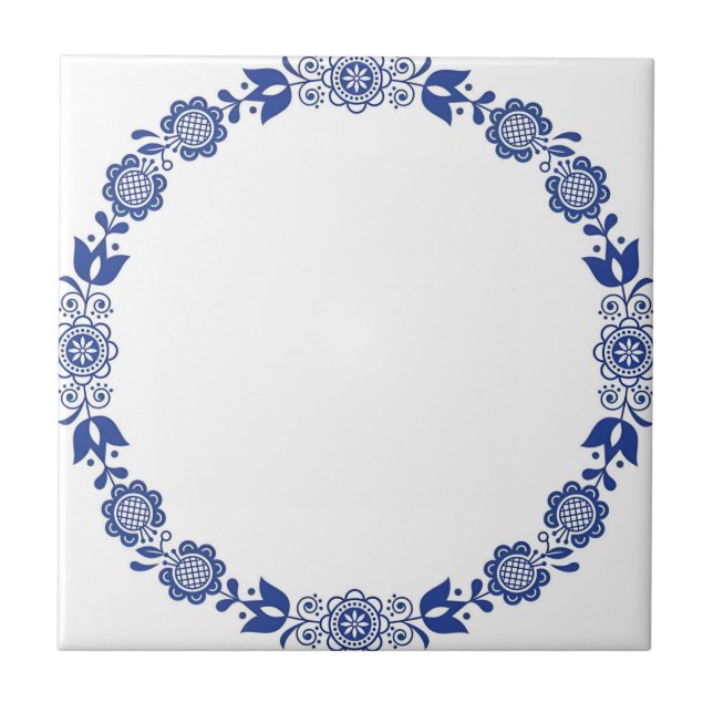 reproduções de azulejos delft flores modernas (Frente)
