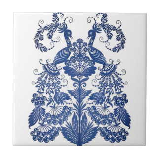 reproduções de azulejos delft pavão luxuoso