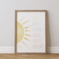 Reproduzir Leitura Aprender Criar Explorar Poster