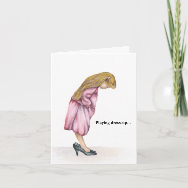 Reproduzir Vestido Nunca Termina Cartão de Saudaçã (Frente)