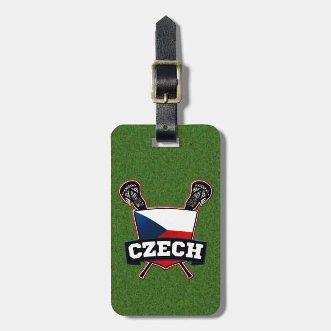 República Checa Lacrosse Etiqueta de Bagagem Model (Frente Vertical)