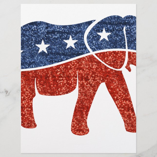 republicano elefante brilhante (Frente)