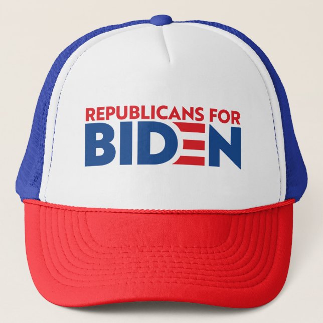 Republicanos Pelo Biden Trucker Boné (Frente)