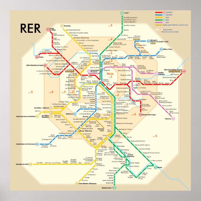 RER paris Poster (Frente)