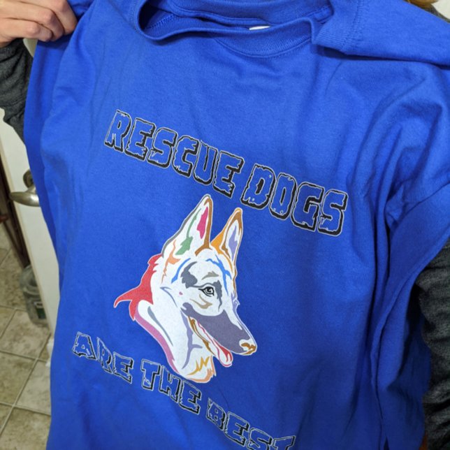 Rescues are the Best - German Shepherd (Short Sleeve Tshirt)