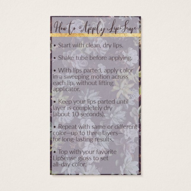 Reservado para Amy ~LipSense Application & Tips Ca (Verso)