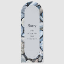 Reservado para o dia, seixos azuis