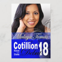 18º aniversário Cotillion Debut Save the Date Phot