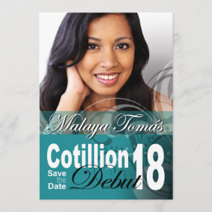 Reserve A Data 18º aniversário Cotillion Debut Save the Date Phot