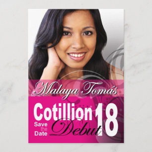 Reserve A Data 18º aniversário Cotillion Debut Save the Date Phot