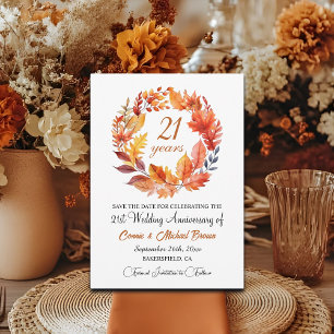 Reserve A Data 21rua Casamento Aniversário Fall Floral
