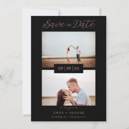 Reserve A Data 2 Photos Modern Collage Wedding Wimshical Script
