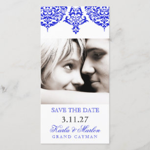 Reserve A Data 311 Mon Cherie Damask The New Blue Save the Date (