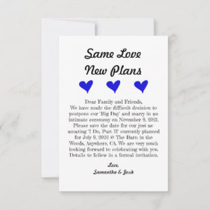 Reserve A Data 3,5" x 5" Flat Save The Date Card