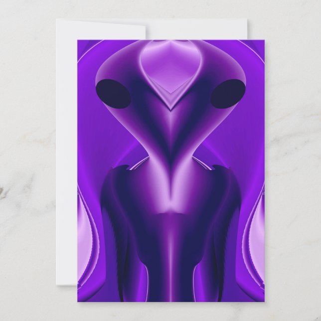 Reserve A Data 3D Sonhos Roxos Arco-Íris, Alienígena (Frente)