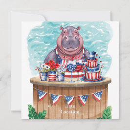 Reserve A Data 4th July Pool Party with Hippo in Bikini 