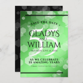 Reserve A Data 55.º aniversário do Casamento Emerald