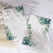 A Aquarela Elegante Deixa A Placa RSVP