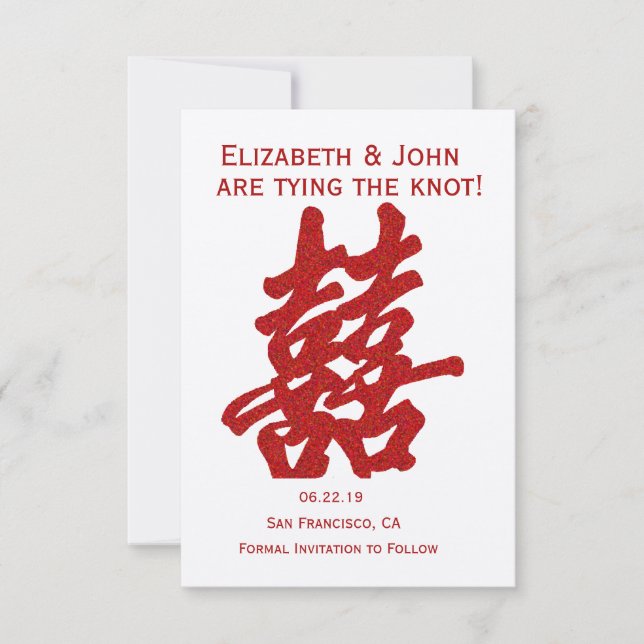 Reserve A Data A Dupla Felicidade Moderna Salva a Data (Frente)