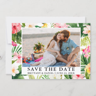 Reserve A Data A Foto Floral Tropical Watercolor Salva A Data