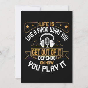 Reserve A Data A Vida É Como Um Piano