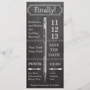 Reserve A Data A Vintagem Do Chalkboard Salva A Data Com Banner