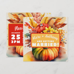 Reserve A Data Abóbora de Halloween Cornucópia de Ação de Graças 