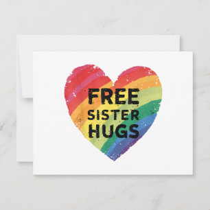 Reserve A Data Abraços de Irmã Grátis Mês do Orgulho LGBT Gay Lés