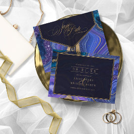 Reserve A Data Abstrato Agate Wedding Midnight ID827