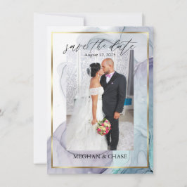 Reserve A Data Abstrato de Tinta de Álcool Teal de Plum