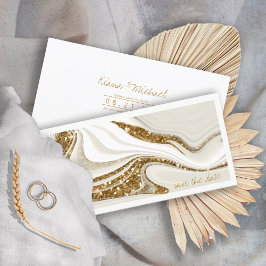 Reserve A Data Abstrato Glitter Strata Wedding ID903