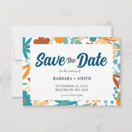 Reserve A Data Abstrato Retro Charm Bright Bold Wildflower