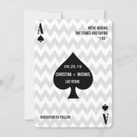 Ace of Spades Modern Chic Photo Save the Date (A d